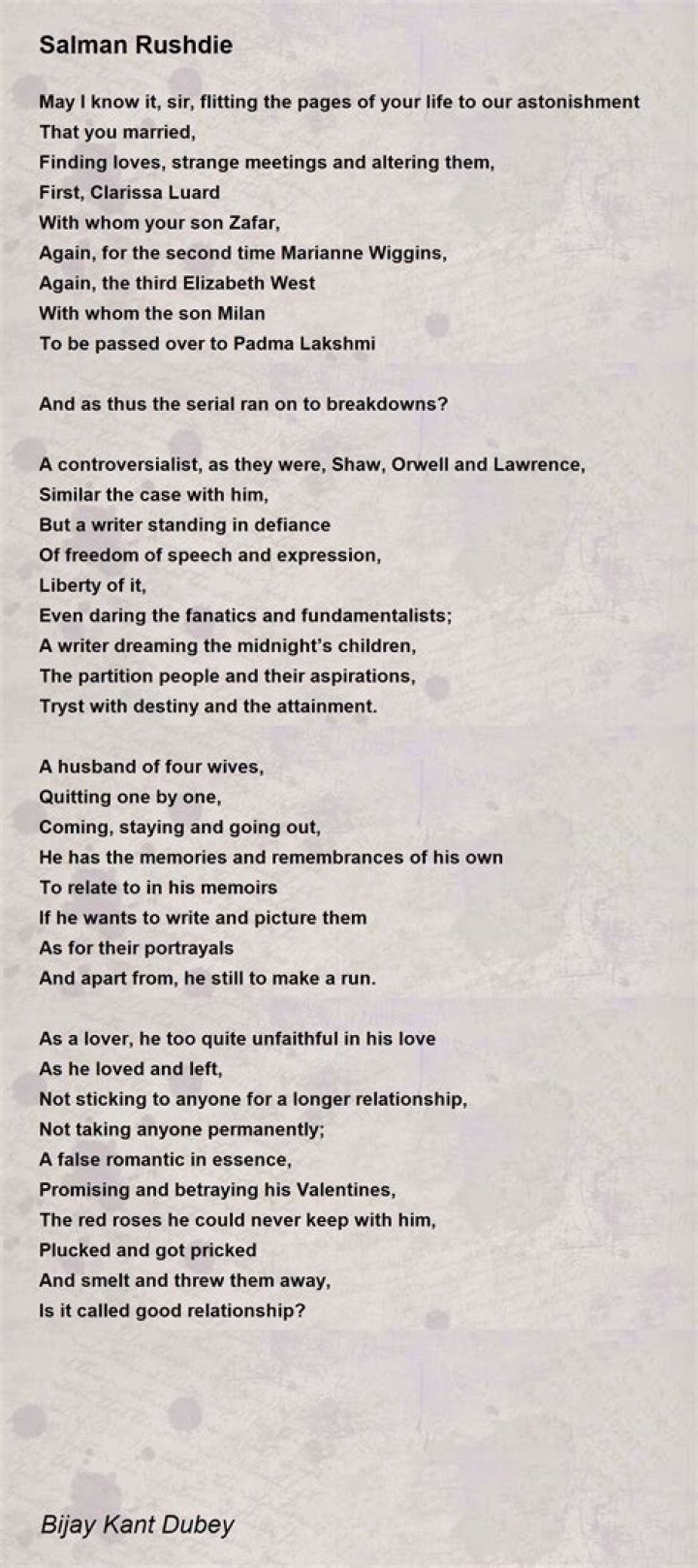 
Where Is Zafar Rushdie Now? Salman Rushdie And Clarissa Luard Son Update 