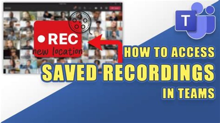 Where recordings are saved in teams?