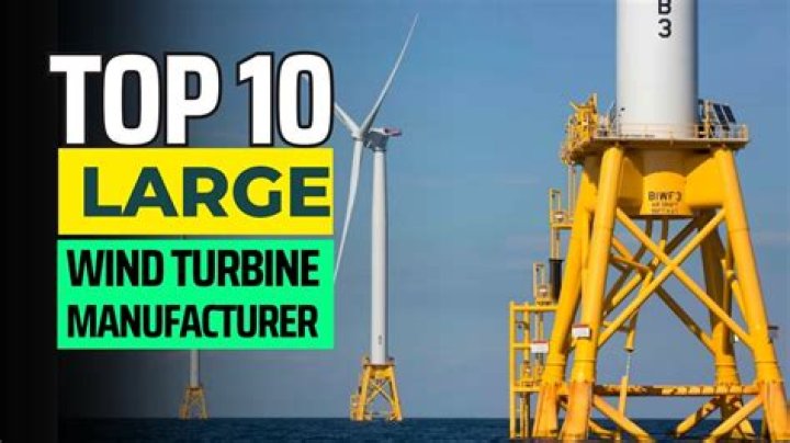 Who are the largest wind turbine manufacturers?