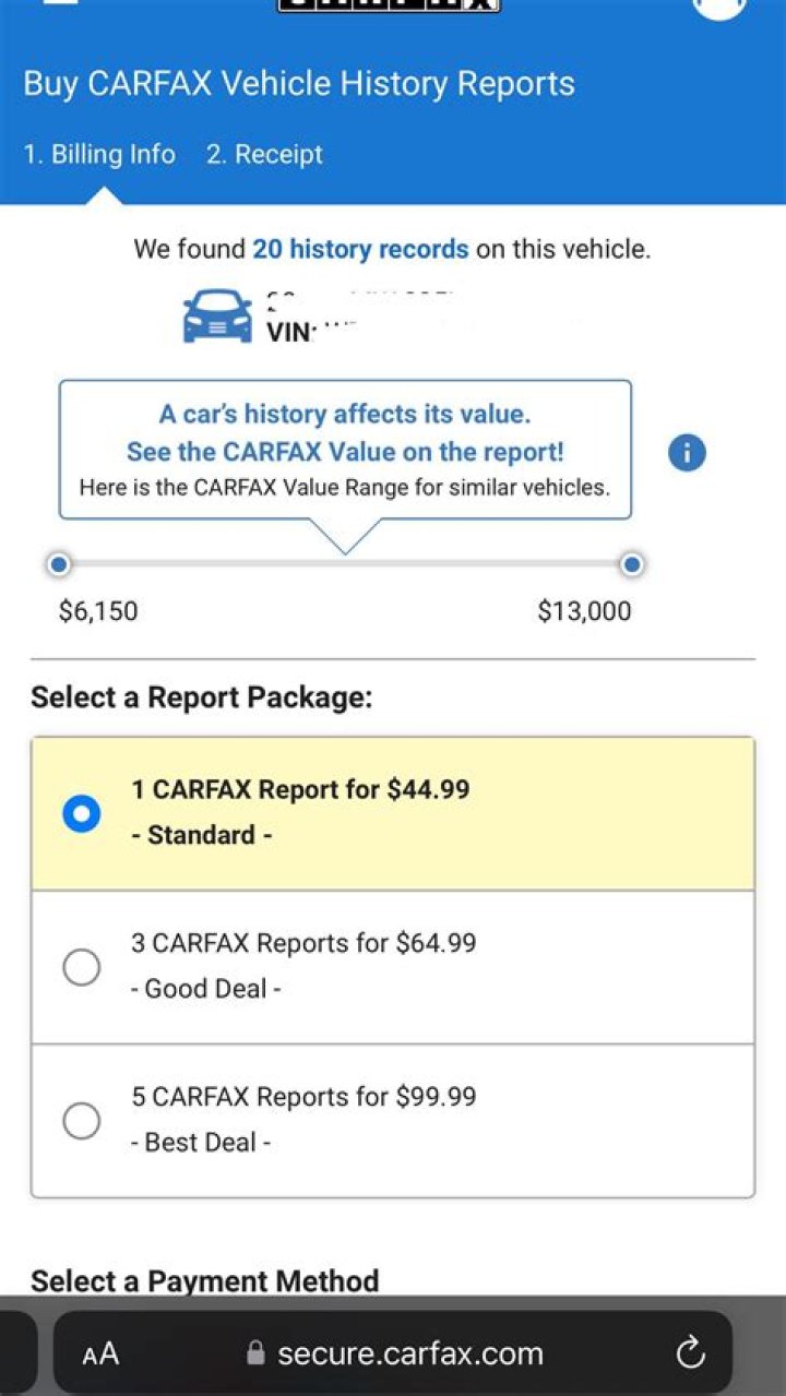 Who is carfax competitor?