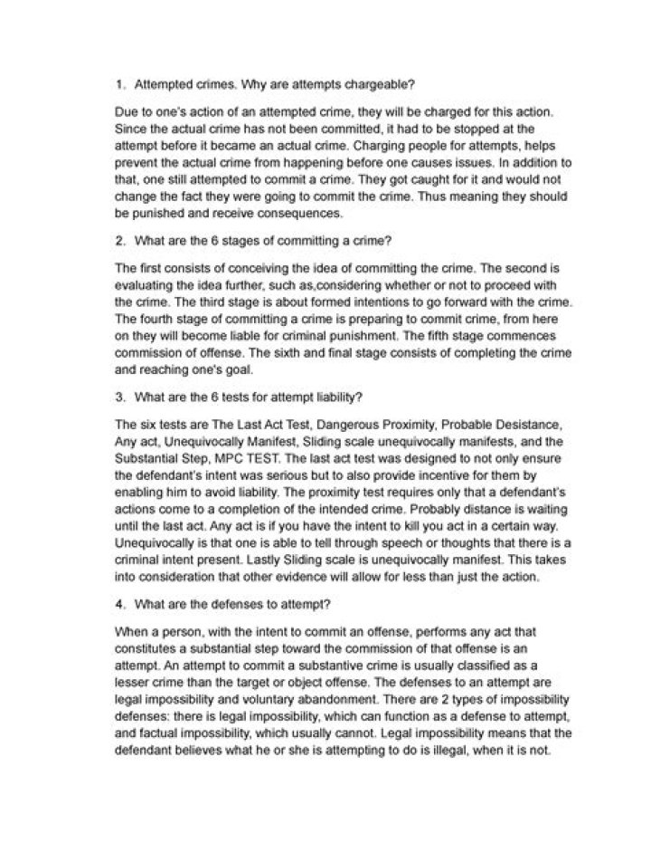 Why are attempts chargeable?