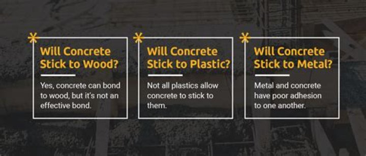 Will bricks stick to concrete?